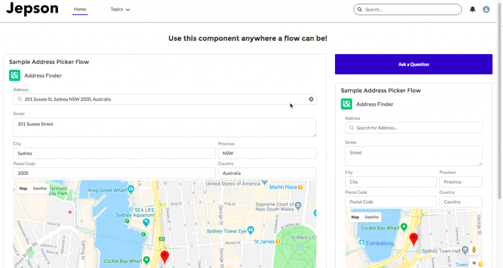 Address Picker